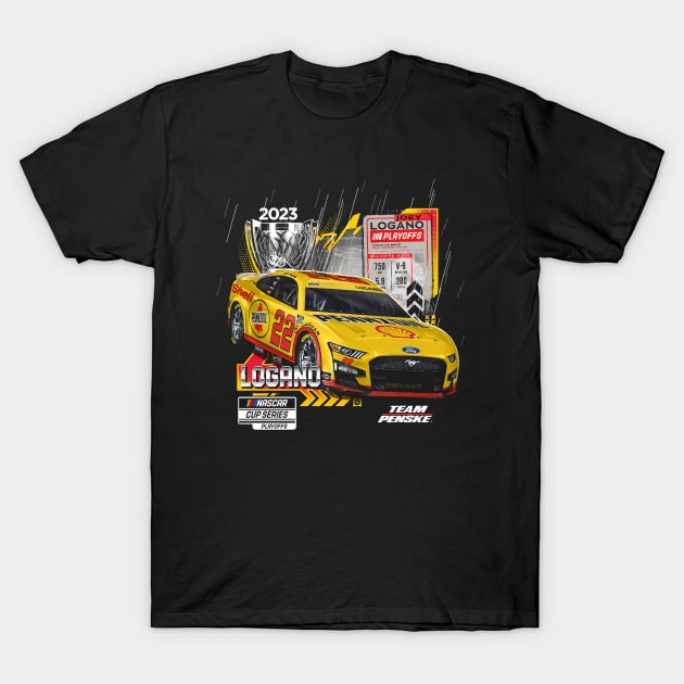 Joey Logano Series Playoffs T-Shirt by art.Hamdan